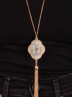 Gold Tassel Necklace